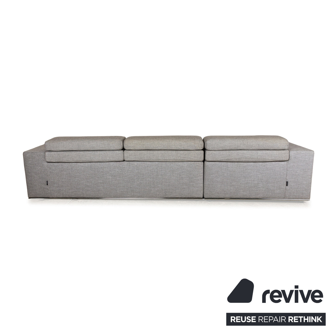 La Nuova Casa Toronto Fabric Corner Sofa Recamiere Left Grey Sofa Couch