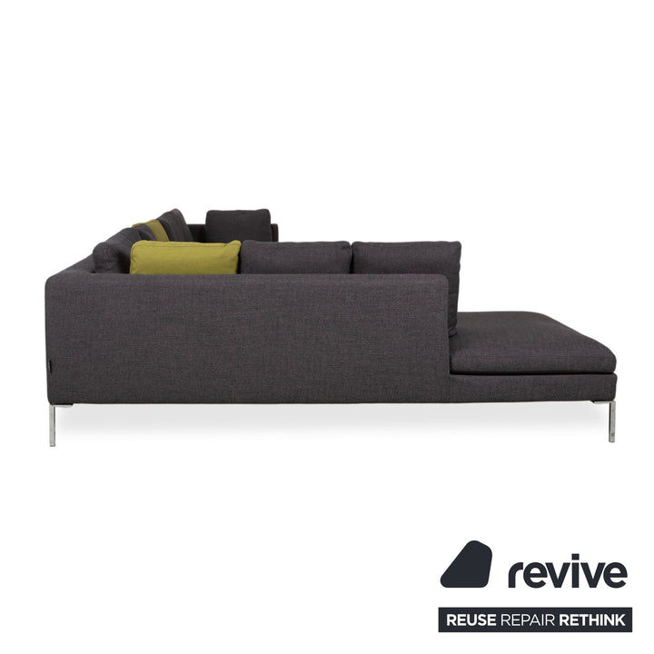 La Nuova Casa Stoff Ecksofa Grau Sofa Couch