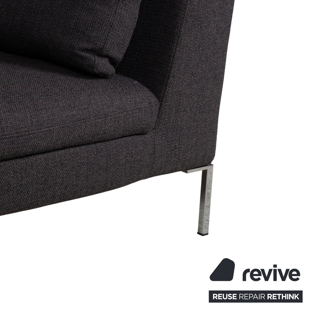La Nuova Case Stoff Ecksofa Grau Sofa Couch