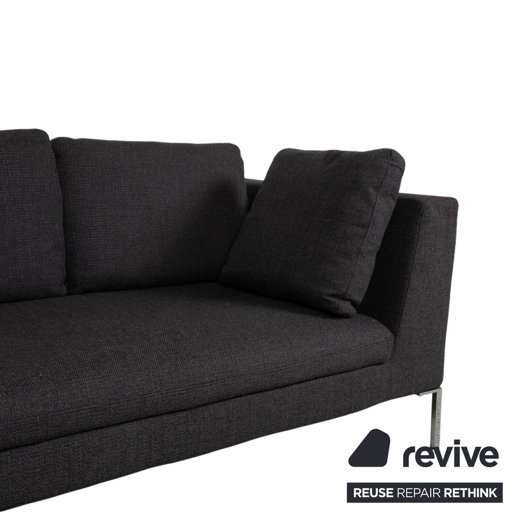La Nuova Case Stoff Ecksofa Grau Sofa Couch