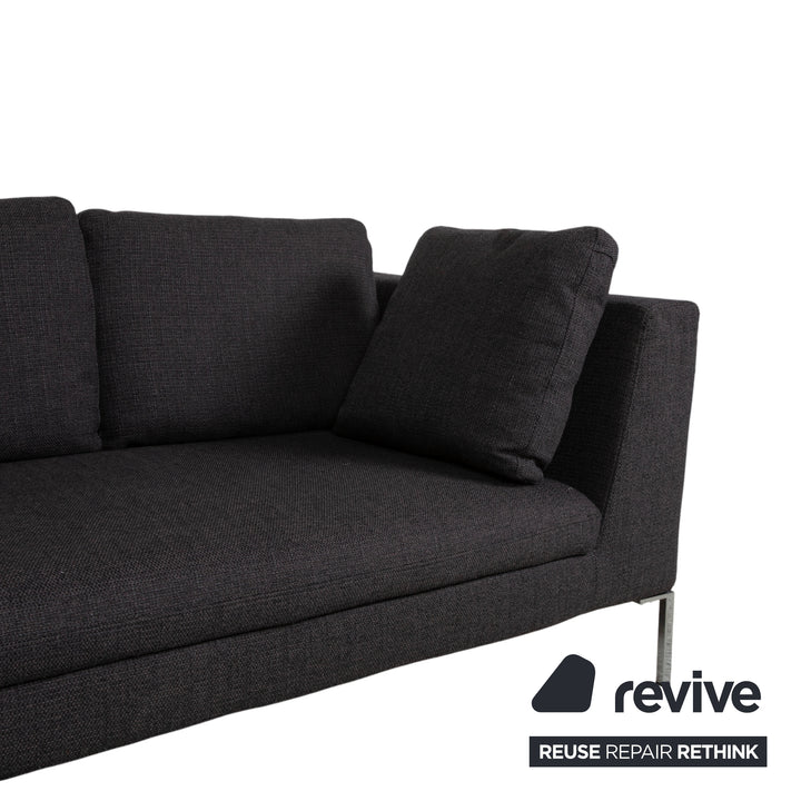 La Nuova Case Stoff Ecksofa Grau Sofa Couch