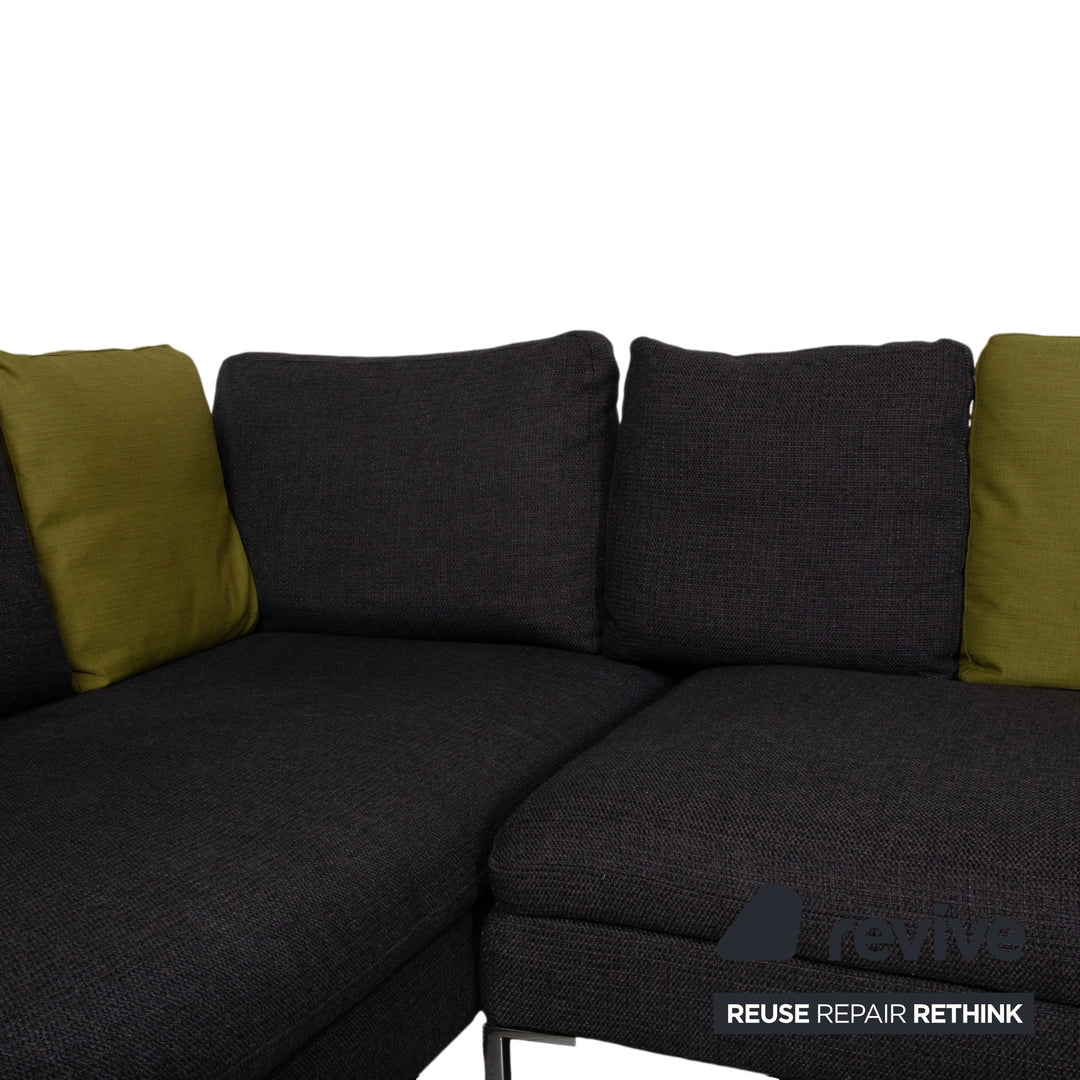 La Nuova Casa Stoff Ecksofa Grau Sofa Couch