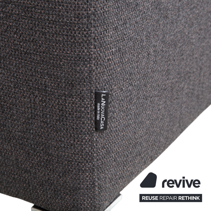 La Nuova Case Stoff Ecksofa Grau Sofa Couch