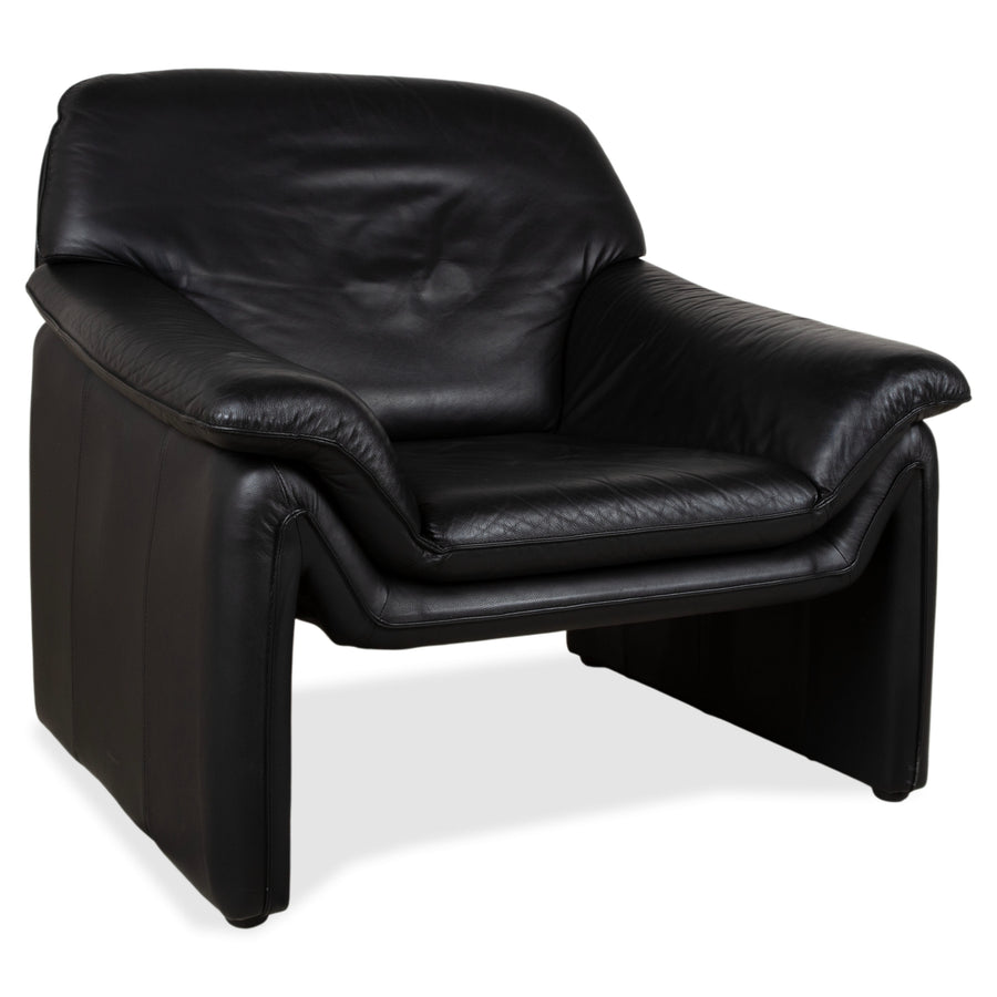 Laauser Atlanta Sessel Leder Schwarz
