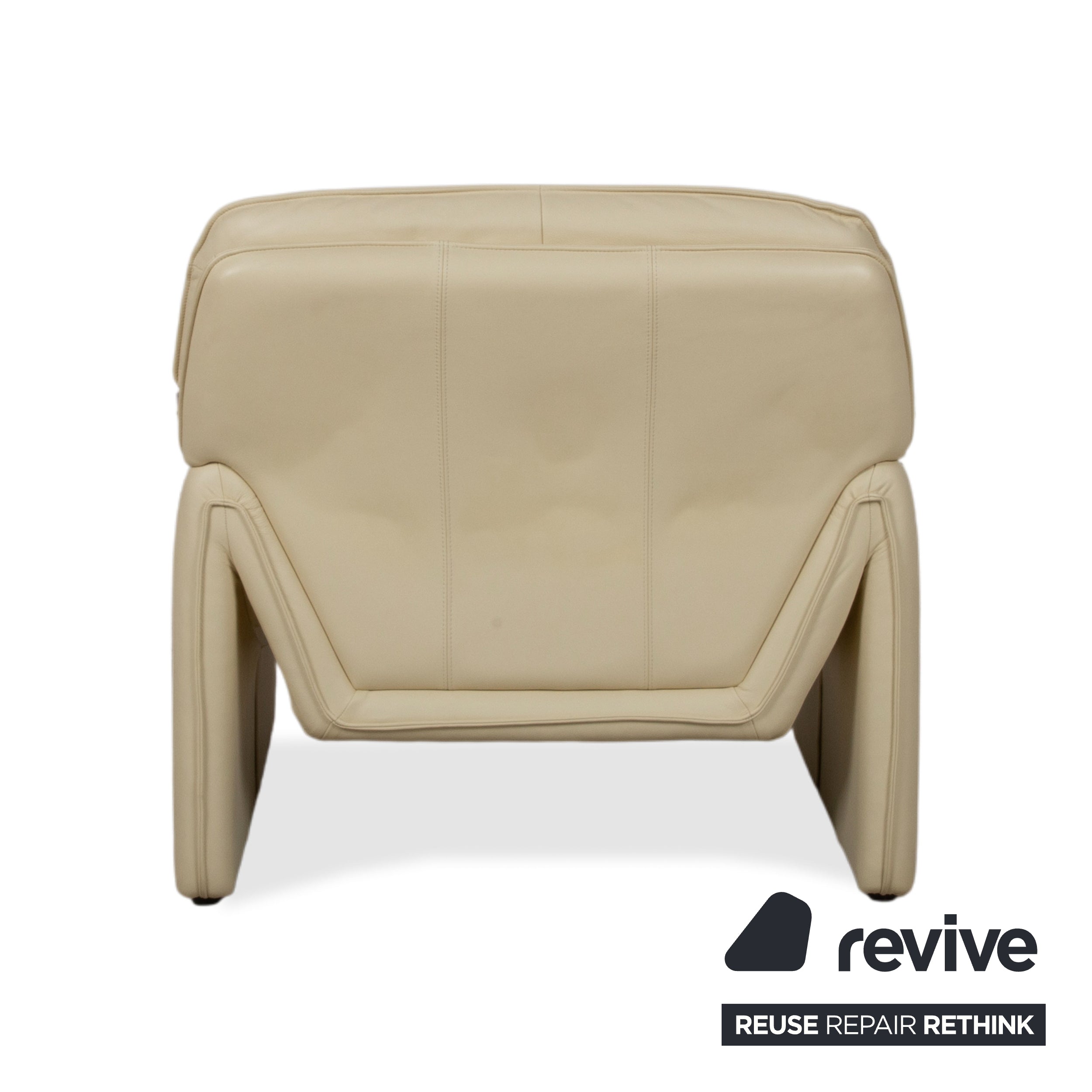 Laauser Atlanta leather suite three-seater armchair beige cream sofa couch