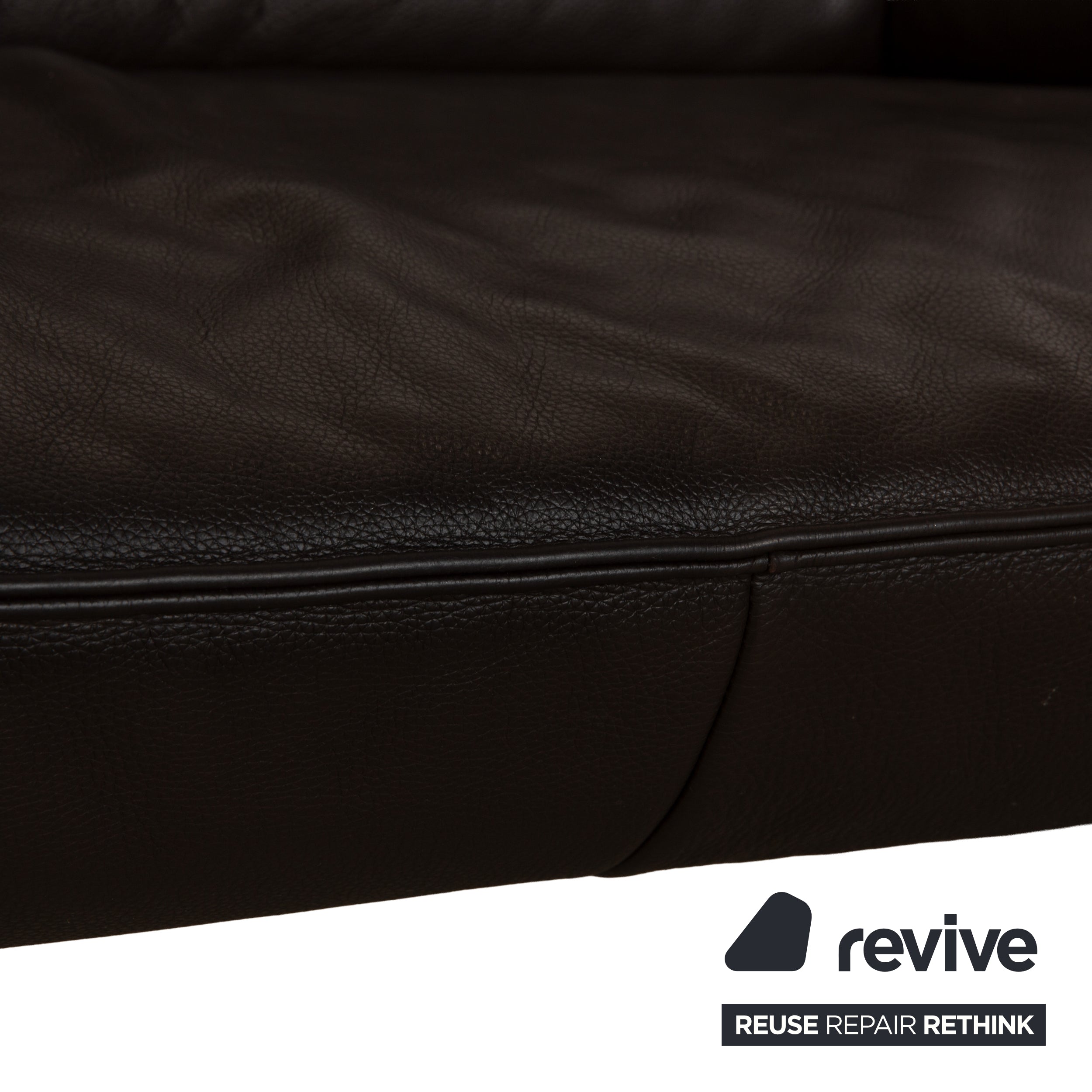 Laauser Atlanta Leder Dreisitzer Braun Sofa Couch
