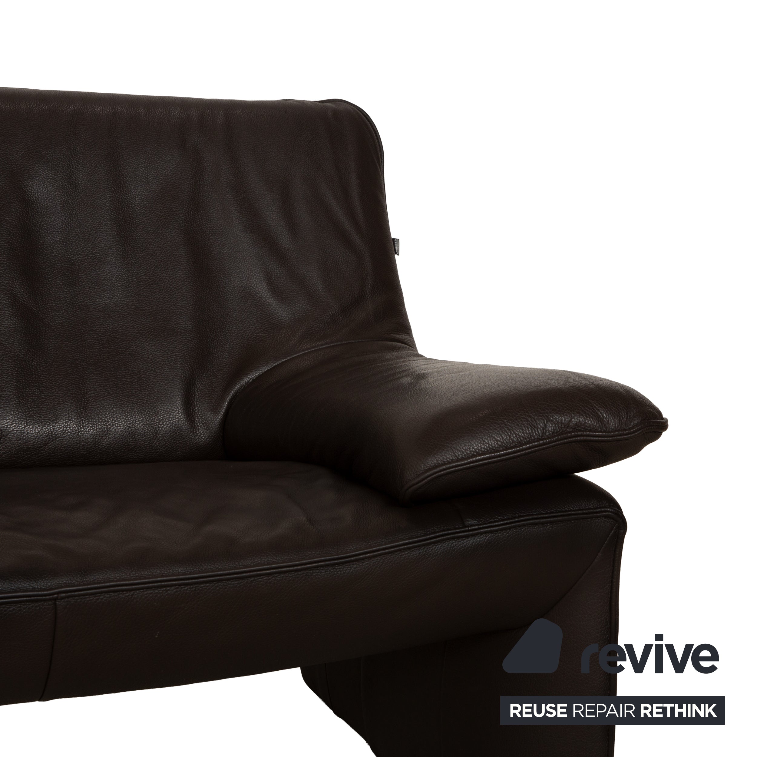 Laauser Atlanta Leder Dreisitzer Braun Sofa Couch