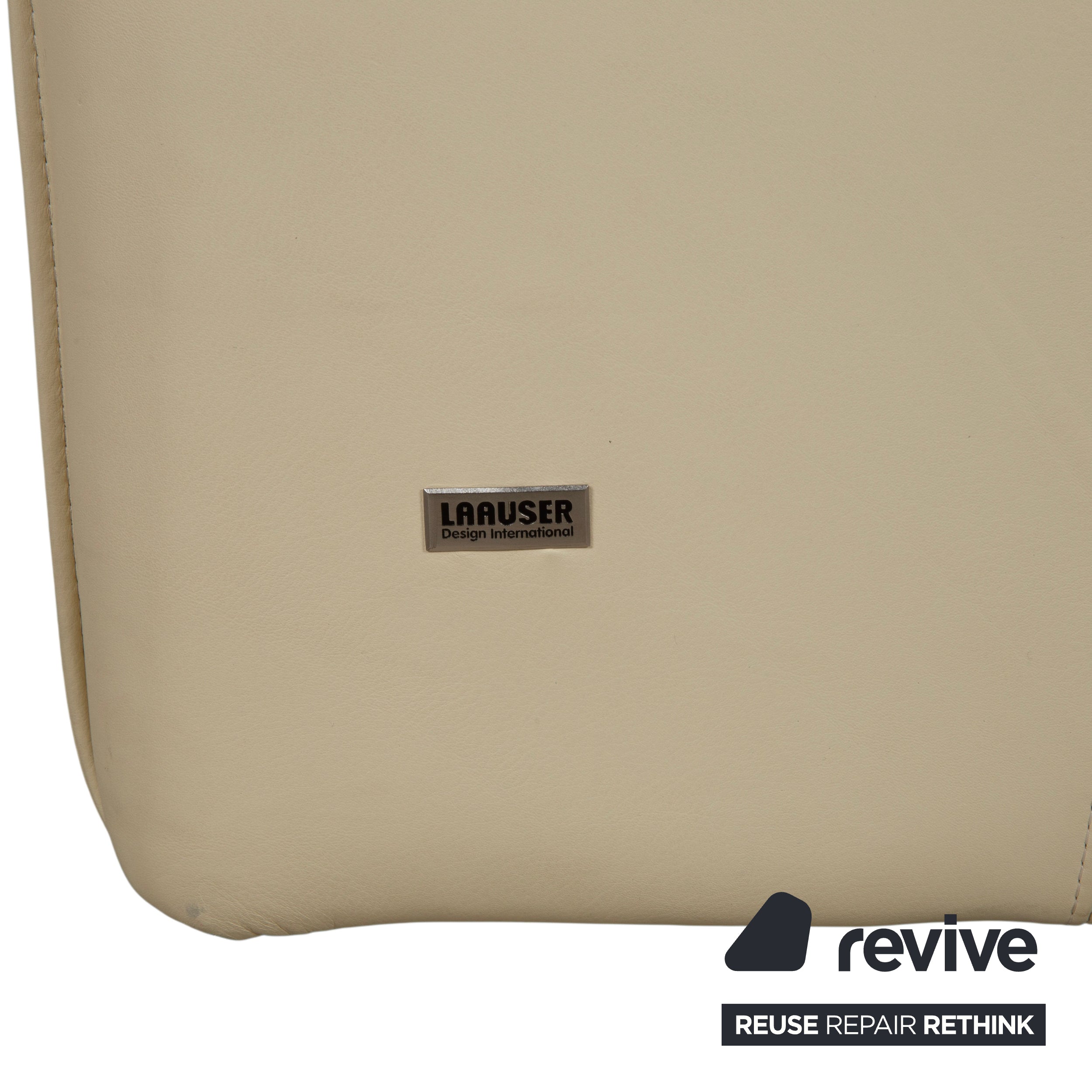 Laauser Atlanta Leather Armchair Beige Cream