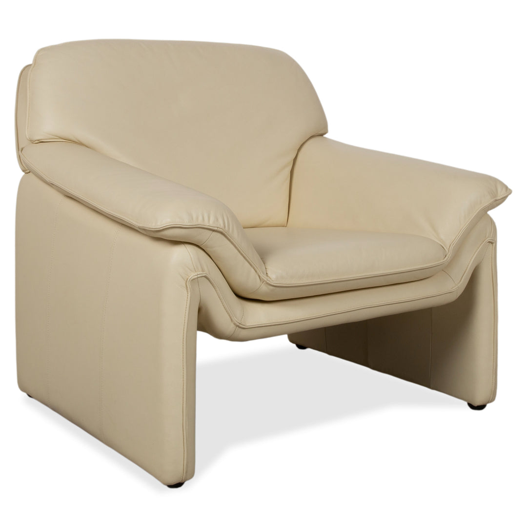 Laauser Atlanta Leder Sessel Beige Creme