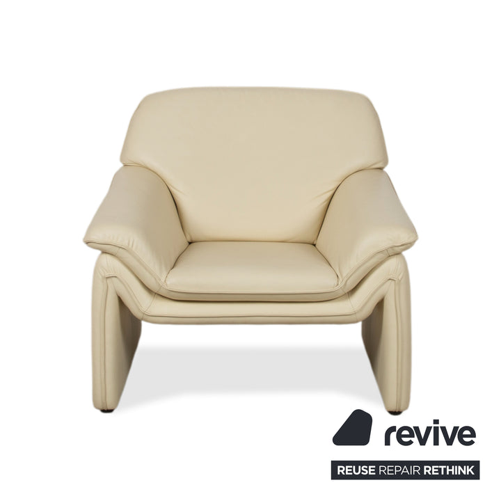 Laauser Atlanta Leder Sessel Beige Creme