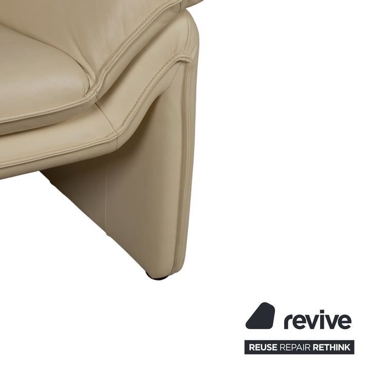 Laauser Atlanta Leder Sessel Beige Creme