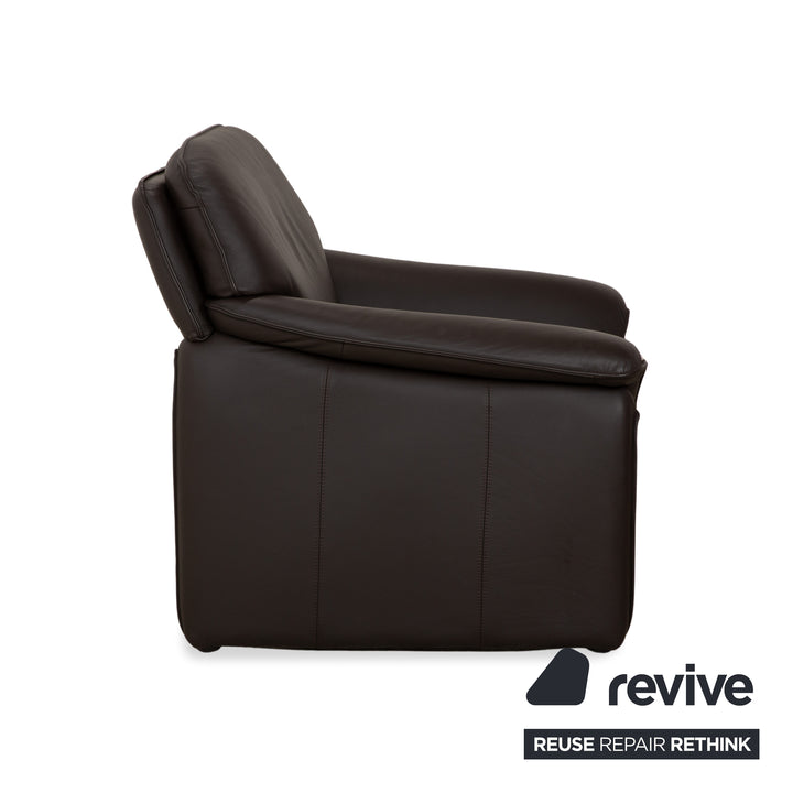 Lauuser Atlanta Leather Armchair Brown
