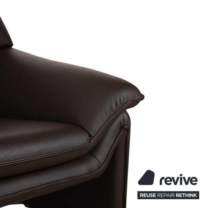 Lauuser Atlanta Leather Armchair Brown