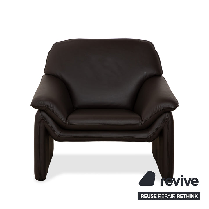 Lauuser Atlanta Leather Armchair Brown
