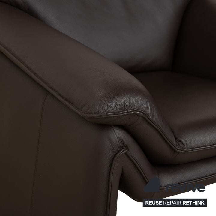 Lauuser Atlanta Leather Armchair Brown