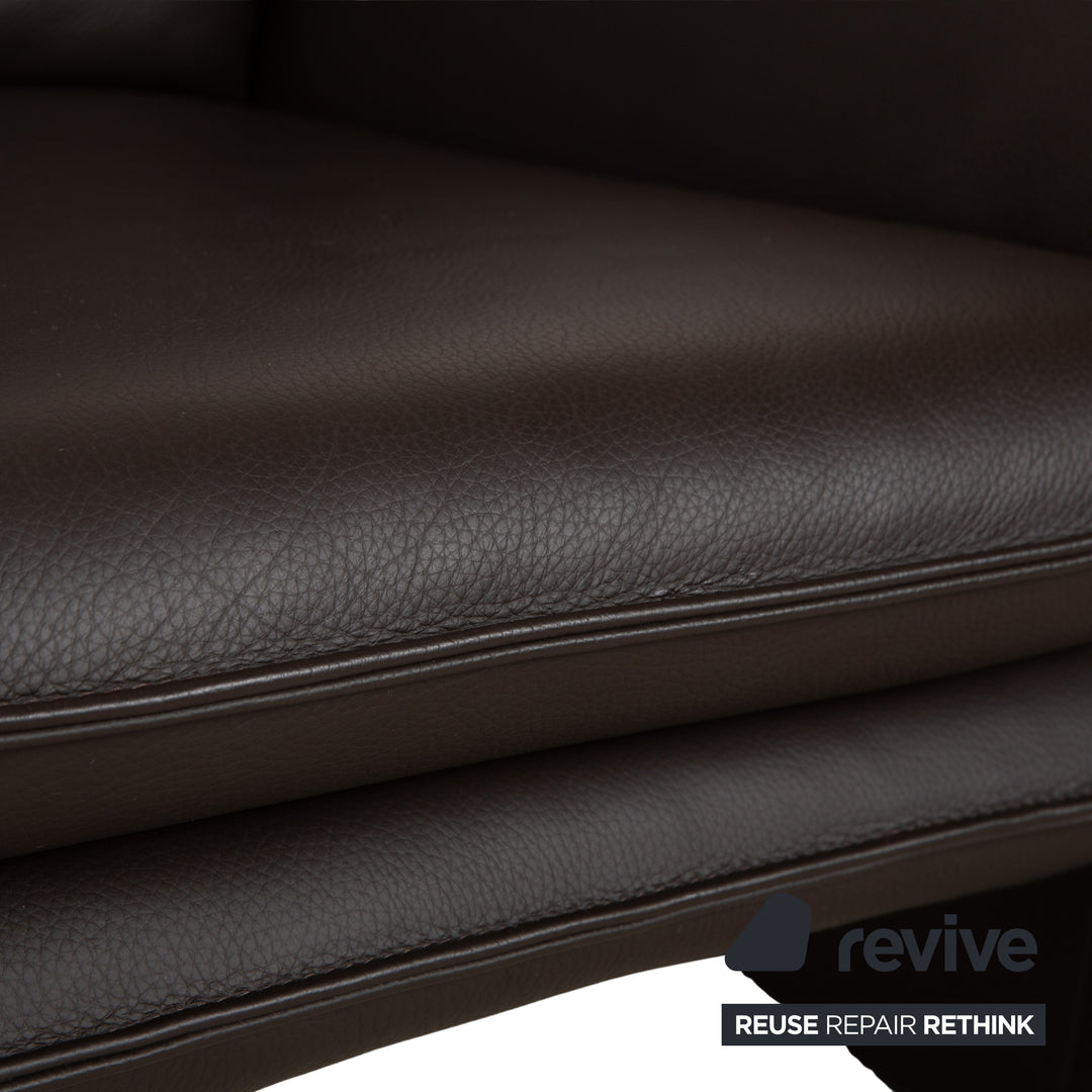 Lauuser Atlanta Leather Armchair Brown