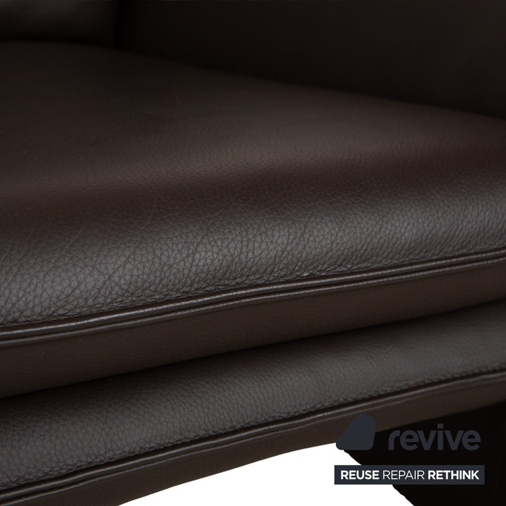 Lauuser Atlanta Leather Armchair Brown