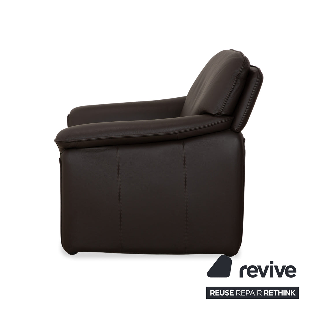 Lauuser Atlanta Leather Armchair Brown