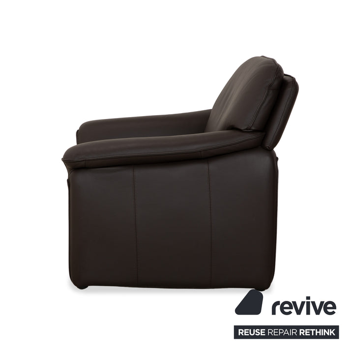 Lauuser Atlanta Leather Armchair Brown