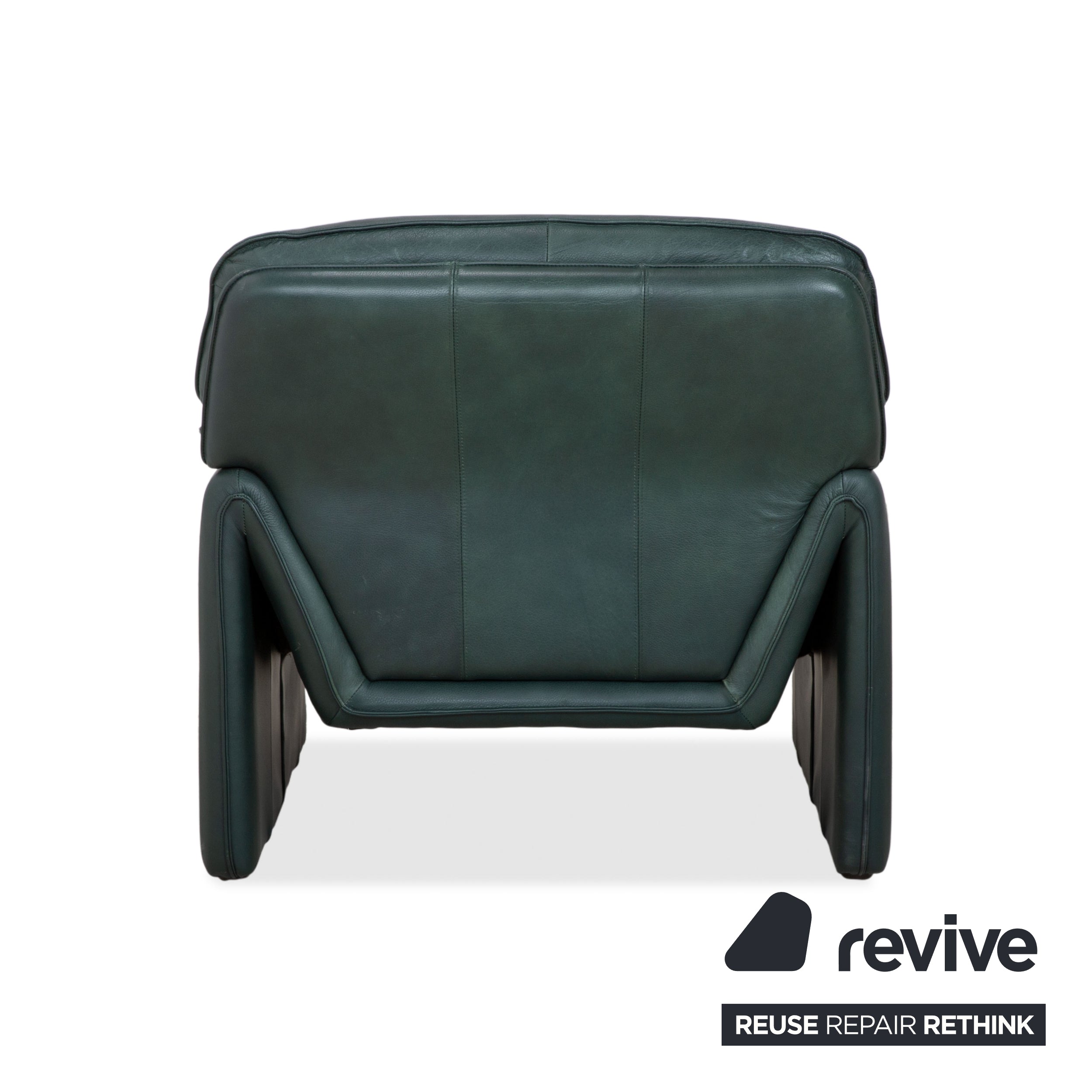 Laauser Atlanta Leather Armchair Green Dark Green Petrol