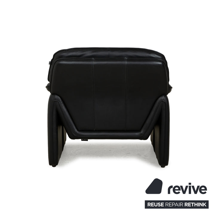 Laauser Atlanta Leather Armchair Black