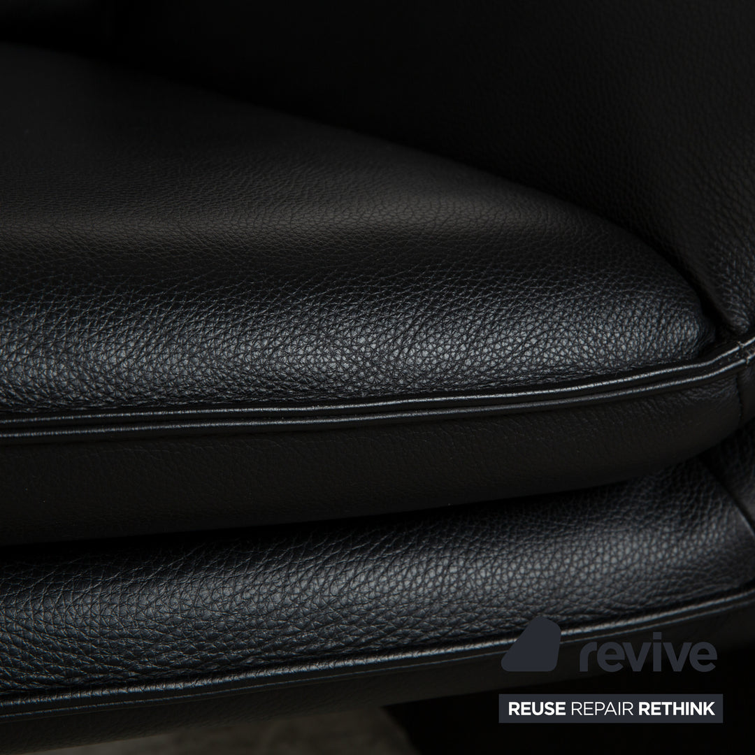 Laauser Atlanta Leather Armchair Black