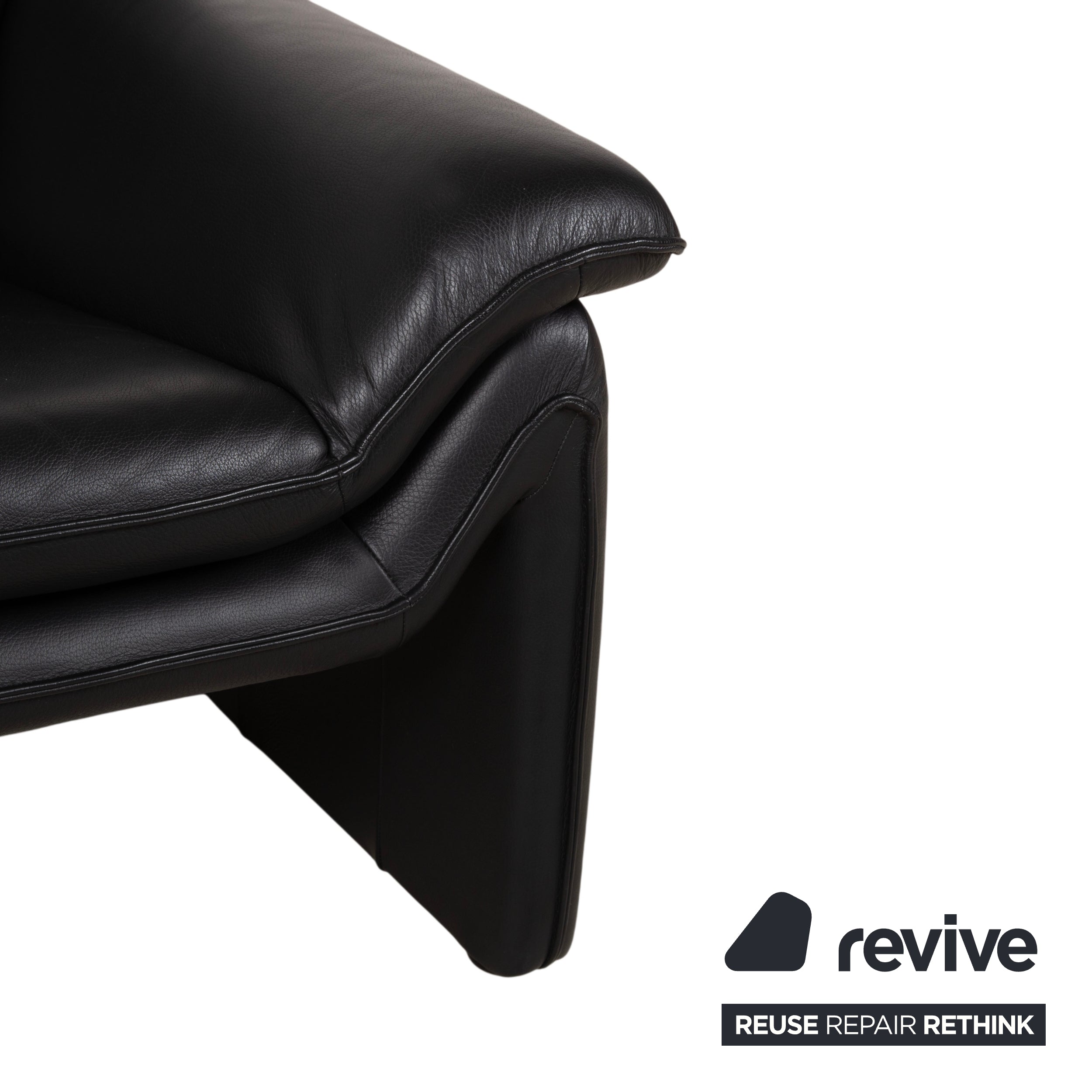 Laauser Atlanta Leather Armchair Black