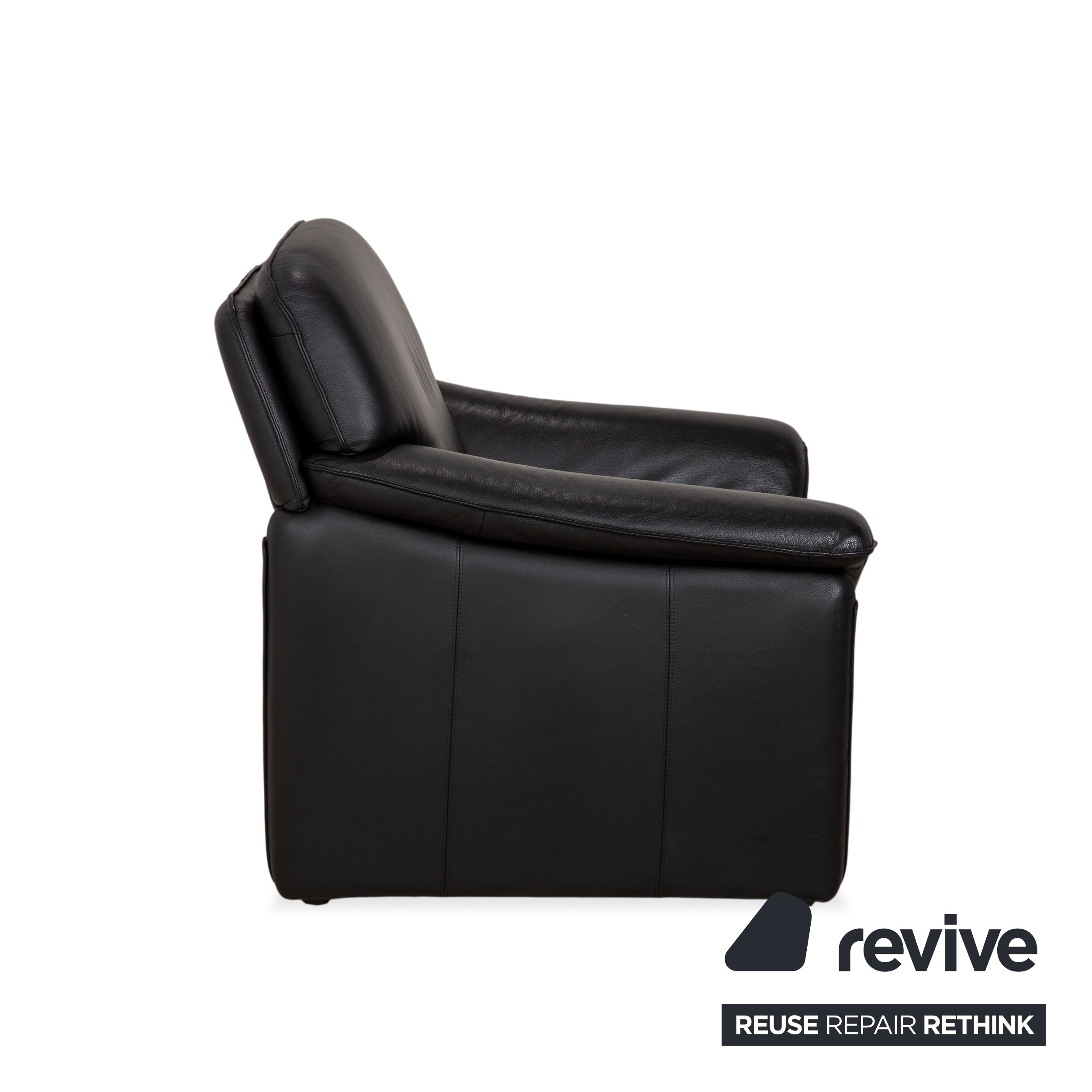 Laauser Atlanta Leather Armchair Black
