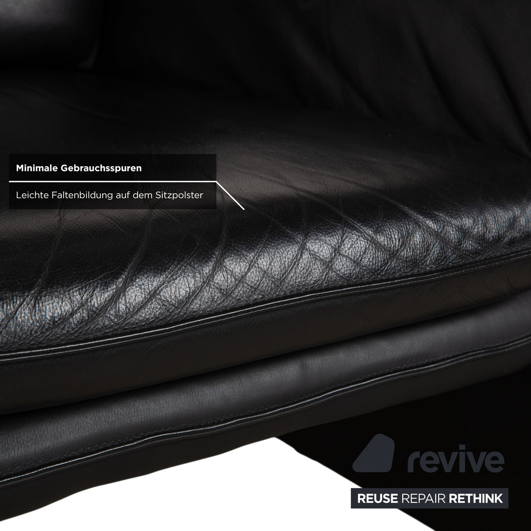 Laauser Atlanta Leather Armchair Black