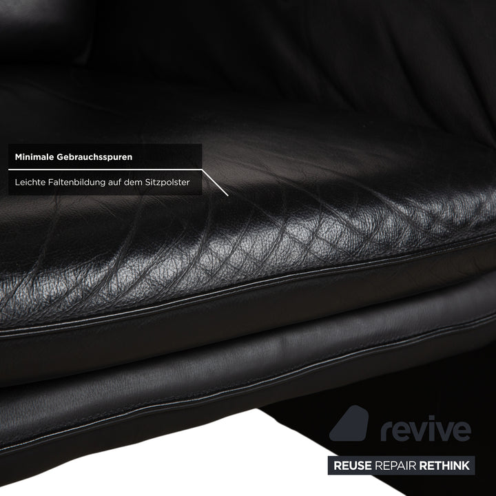 Laauser Atlanta Leather Armchair Black
