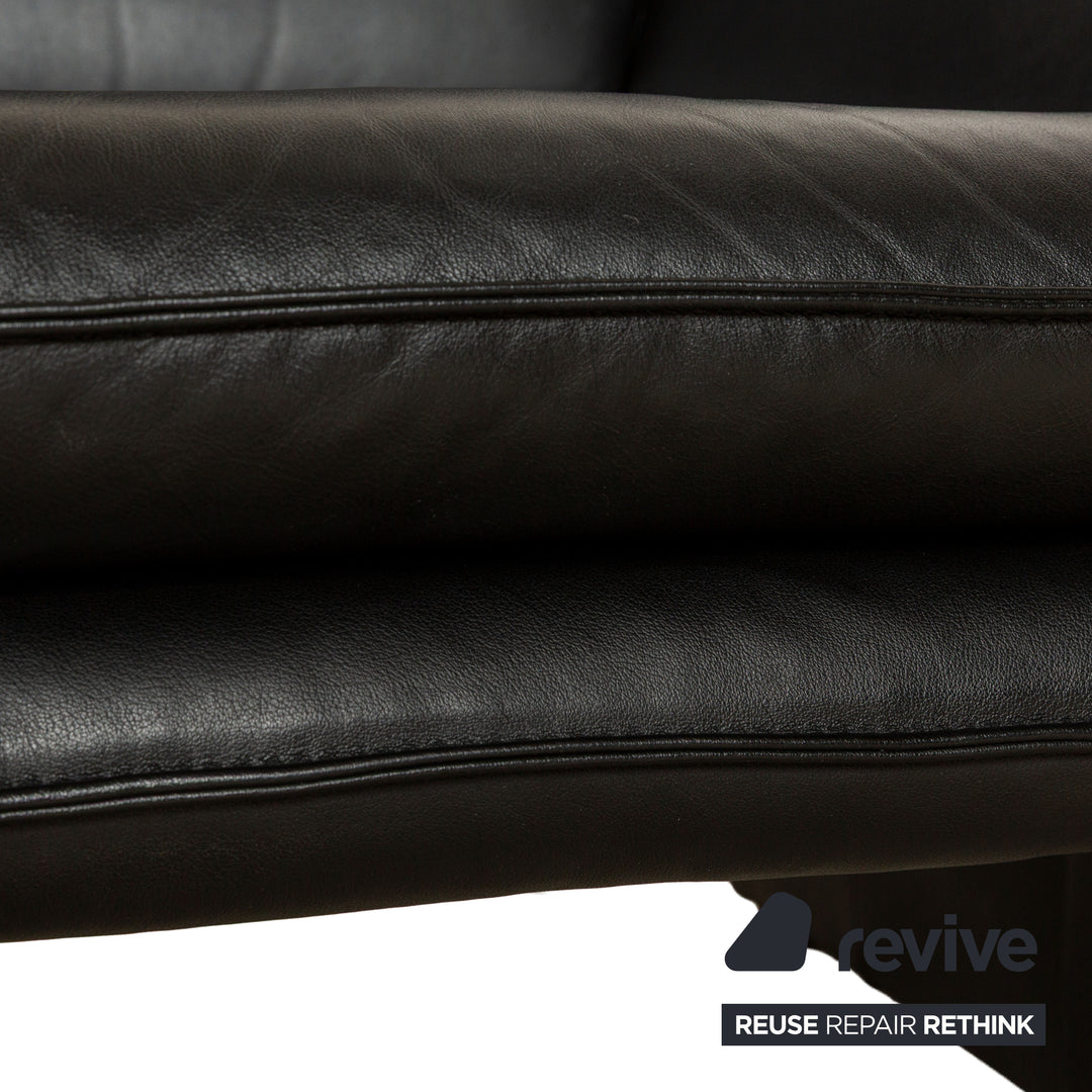 Laauser Atlanta Leather Armchair Black
