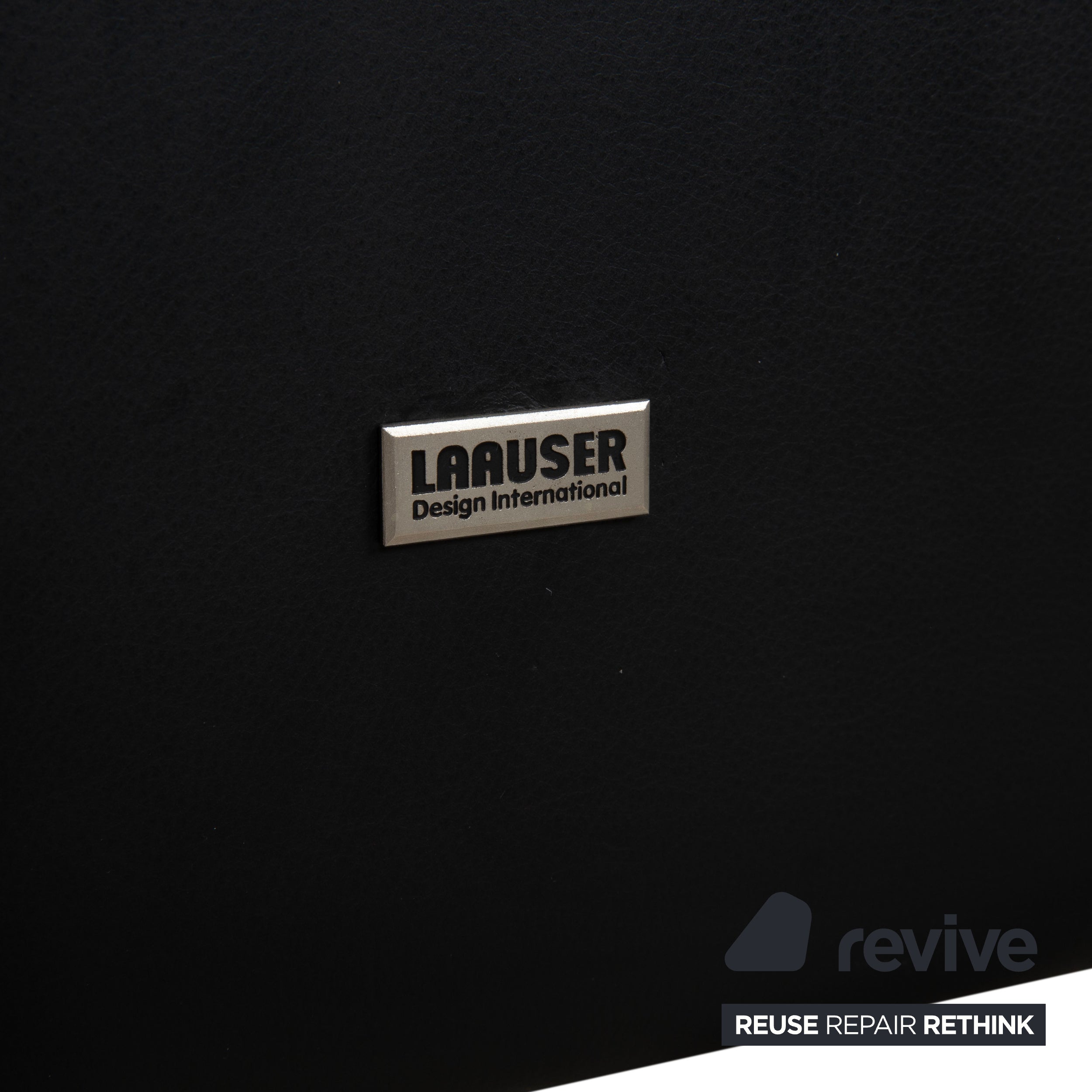 Laauser Atlanta Leather Armchair Black