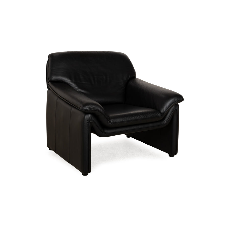 Laauser Atlanta Leather Armchair Black