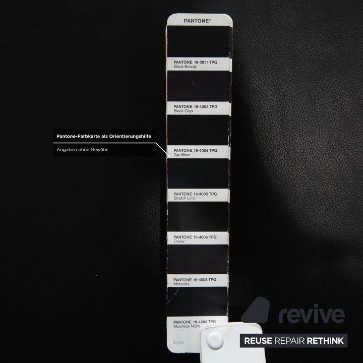 Laauser Atlanta Leder Sessel Schwarz