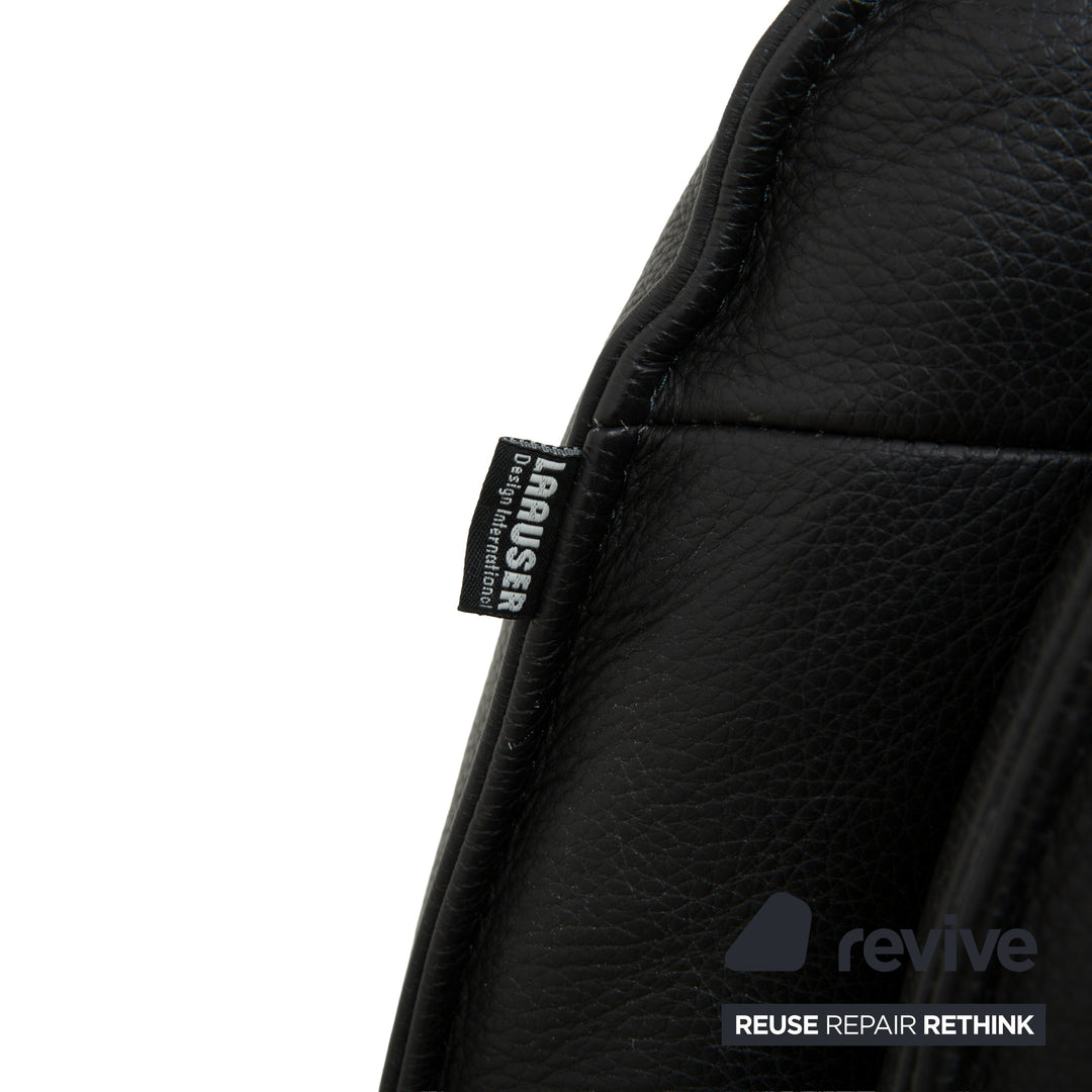 Laauser Atlanta Leather Armchair Black