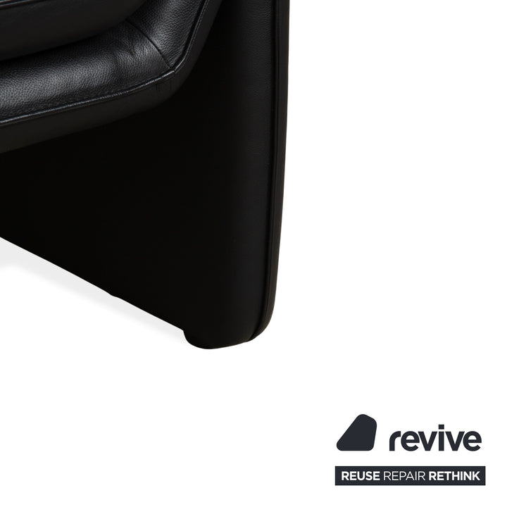 Laauser Atlanta Leather Armchair Black