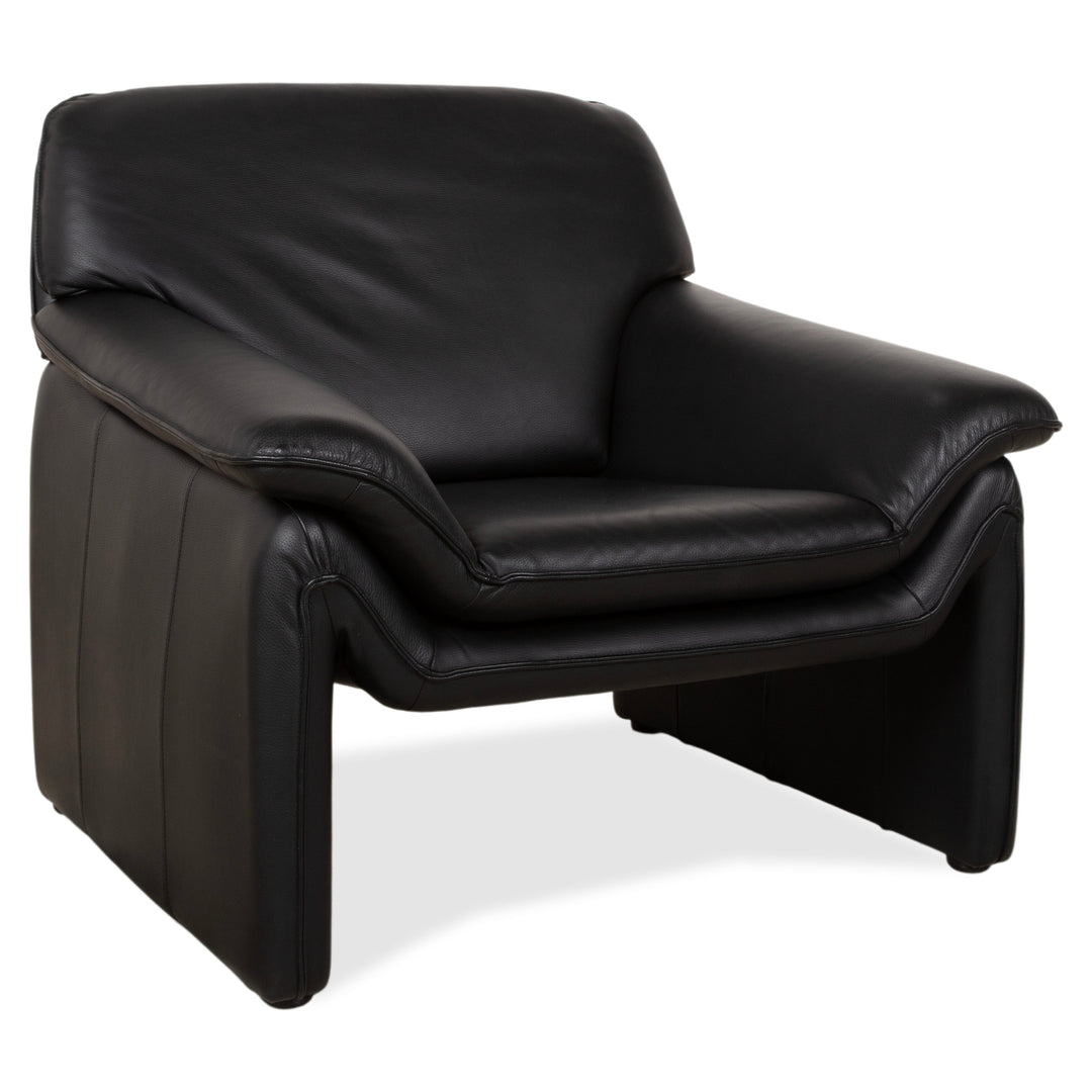 Laauser Atlanta Leder Sessel Schwarz