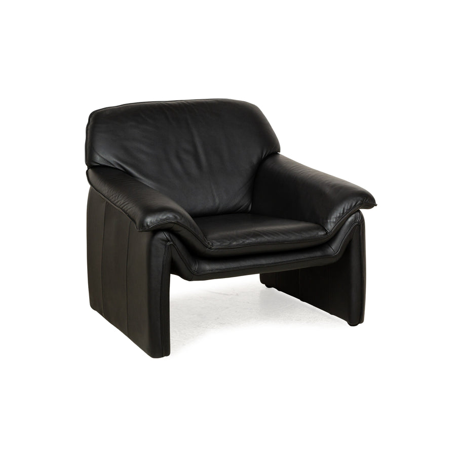 Laauser Atlanta Leather Armchair Black