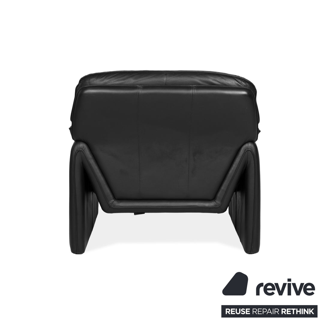 Laauser Atlanta Leather Armchair Black