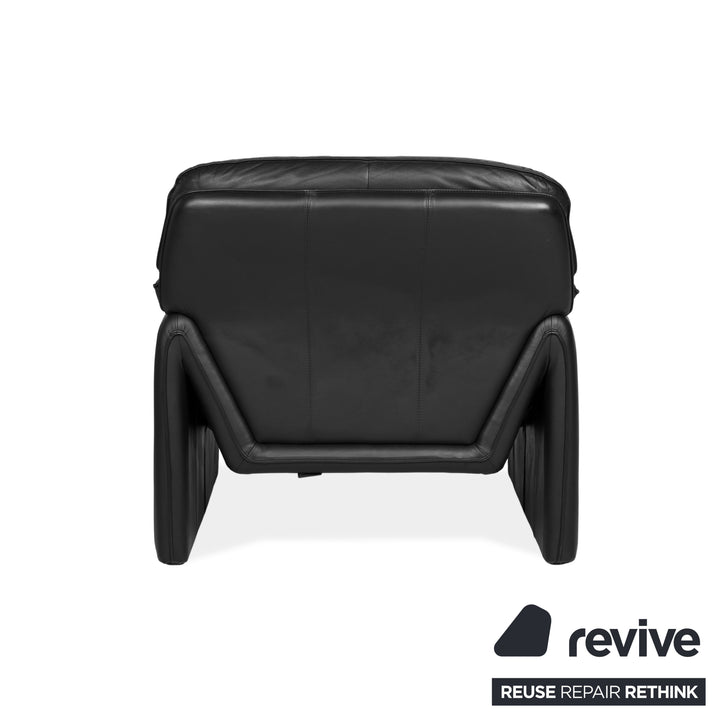 Laauser Atlanta Leather Armchair Black