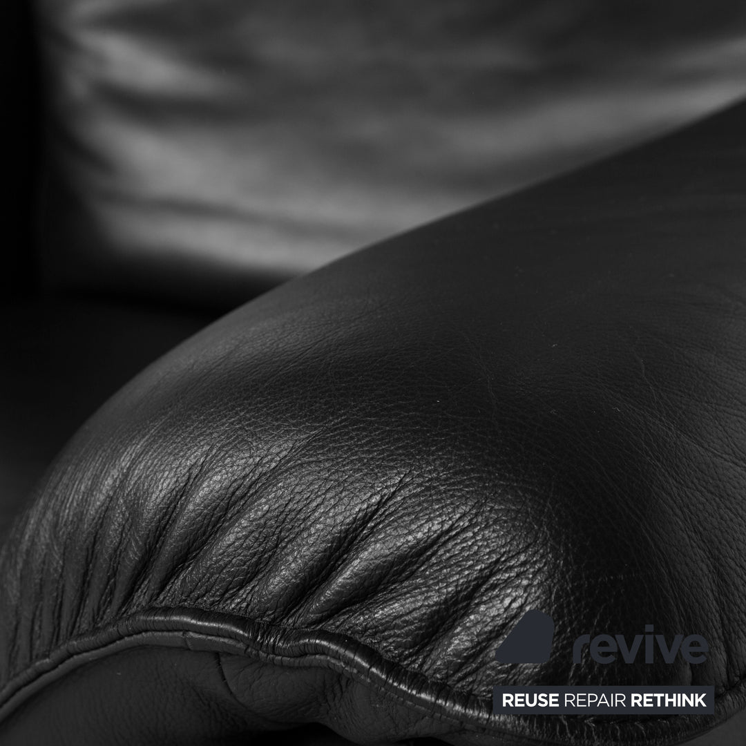 Laauser Atlanta Leather Armchair Black