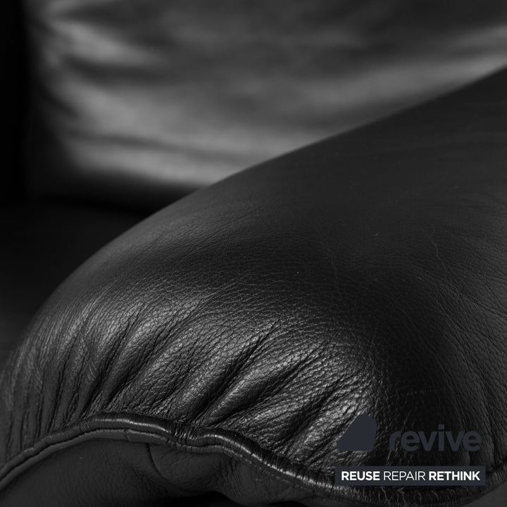 Laauser Atlanta Leather Armchair Black