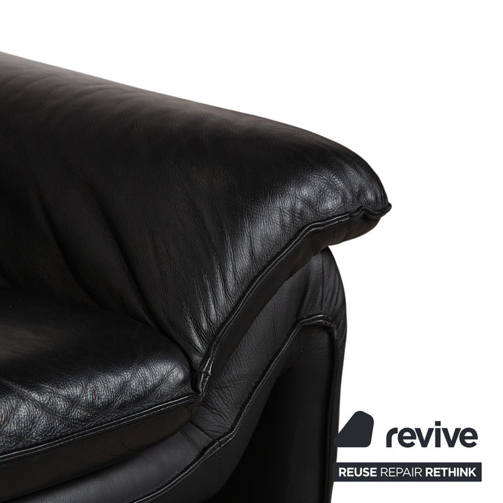 Laauser Atlanta Leather Armchair Black