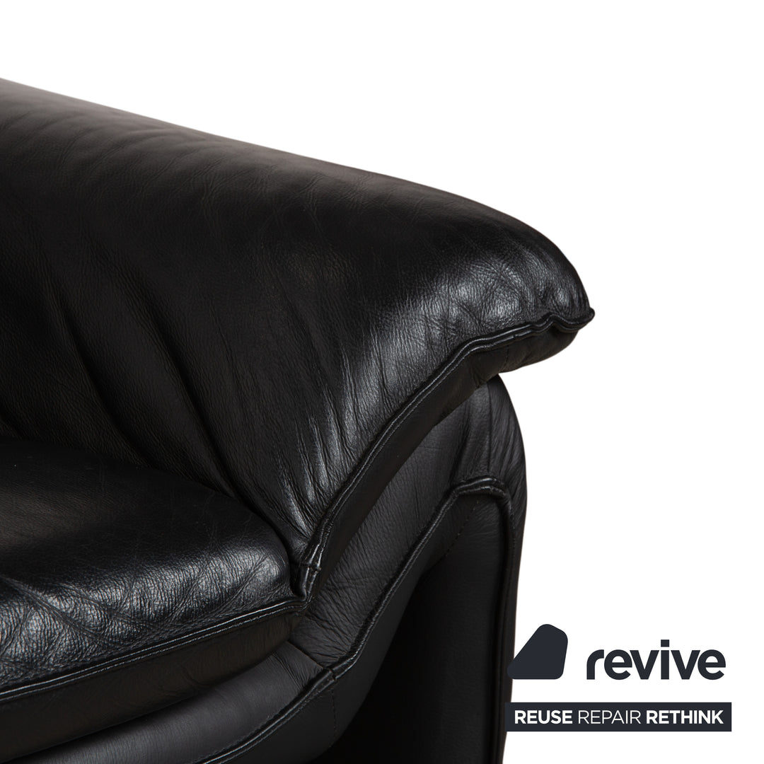 Laauser Atlanta Fauteuil En Cuir Noir