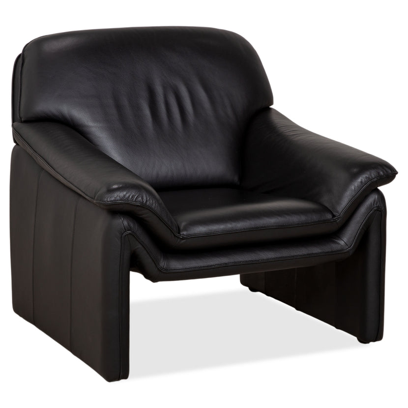 Laauser Atlanta Leather Armchair Black