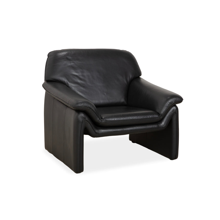 Laauser Atlanta Leather Armchair Black