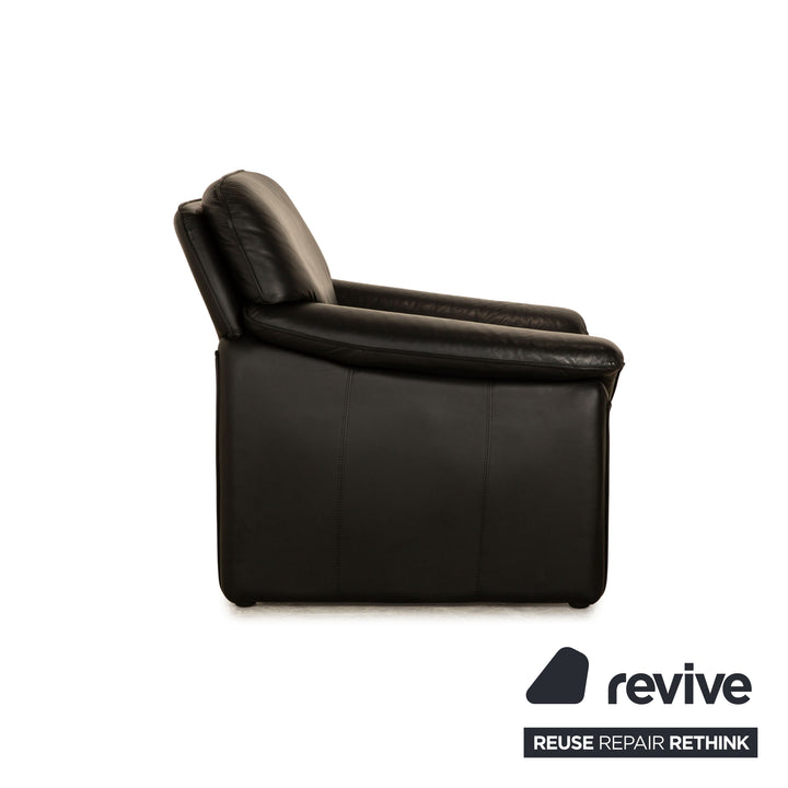 Laauser Atlanta Leather Armchair Black