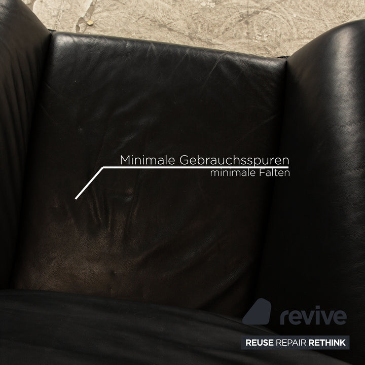 Laauser Atlanta Leather Armchair Black