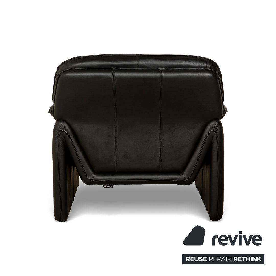 Laauser Atlanta Leather Armchair Black