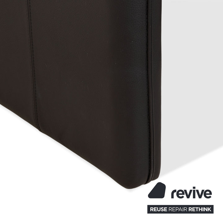 Laauser Atlanta Leder Sessel Schwarz